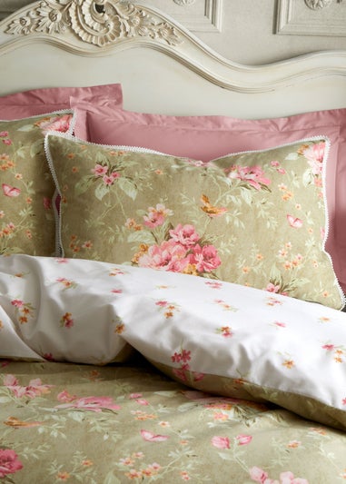 Bridgerton By Catherine Lansfield Penelope Floral Reversible Duvet Cover Set