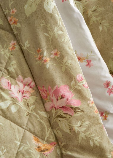 Bridgerton By Catherine Lansfield 3.5 Tog Penelope Reversible  Eiderdown Bedspread (200x200cm)