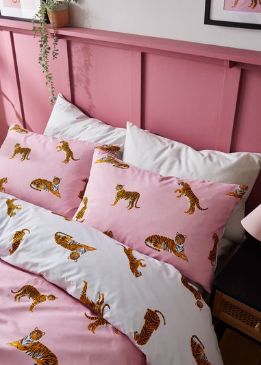 Sassy B Tiger Soft Microfibre Reversible Duvet Cover Set