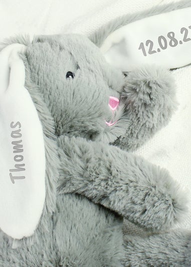 Personalised Memento Company Grey Bunny Rabbit Soft Toy