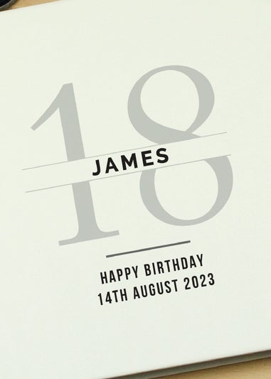 Personalised Memento Company Ivory Birthday Square Photo Album