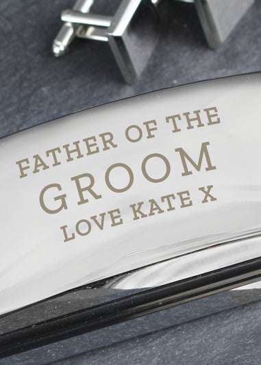 Personalised Memento Company Wedding Cufflink Box