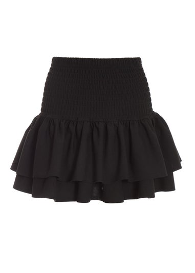 Quiz Black Frill Mini Skirt