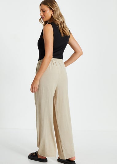 Quiz Stone Wide Leg Trousers