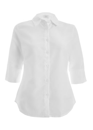 Quiz White Button Down Shirt