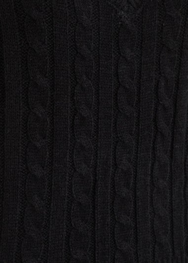 Quiz Black Cable Knit Tank Top