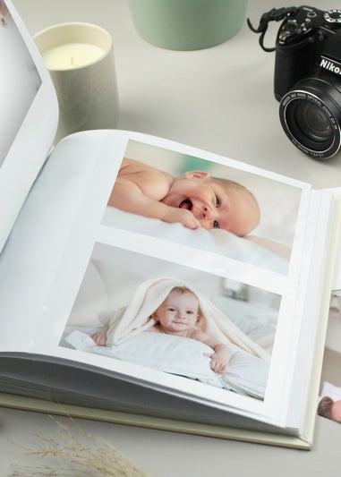 Personalised Memento Company Ivory Free Text Square Photo Album