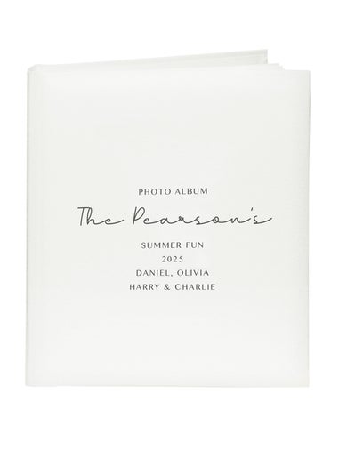 Personalised Memento Company Ivory Free Text Square Photo Album