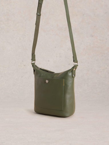 Mini Fern Crossbody-Tasche aus Leder