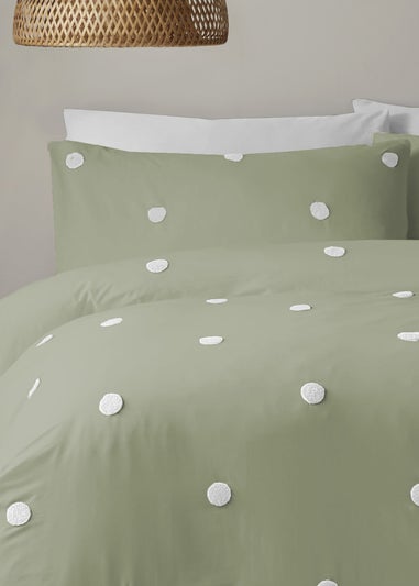 Appletree Boutique Dot Garden Green Duvet Cover Set