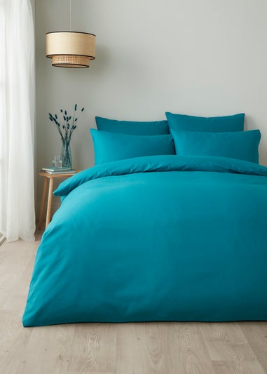 Appletree Style Pure Cotton Teal Duvet Cover Set