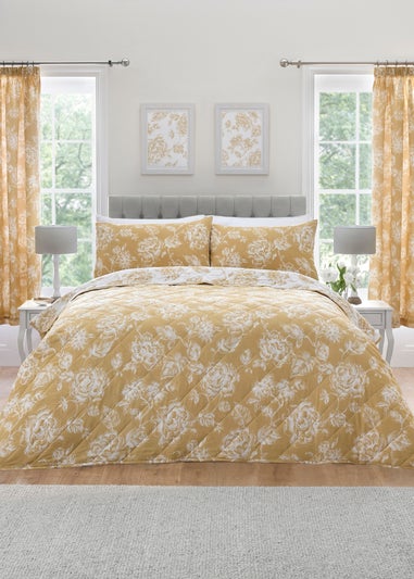 Dreams & Drapes Design Mishka Gold Quilted Bedspread