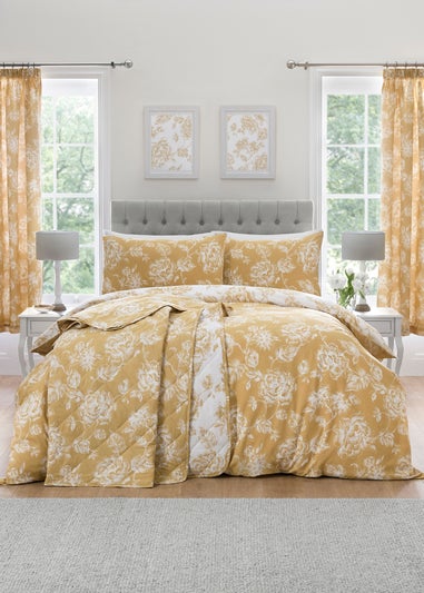 Dreams & Drapes Design Mishka Gold Quilted Bedspread