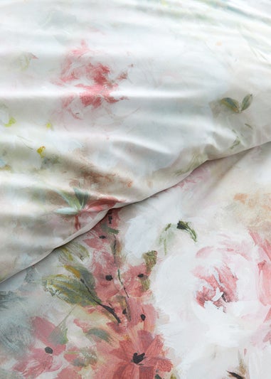 RHS Rose Bloom Cotton Reversible Duvet Cover Set