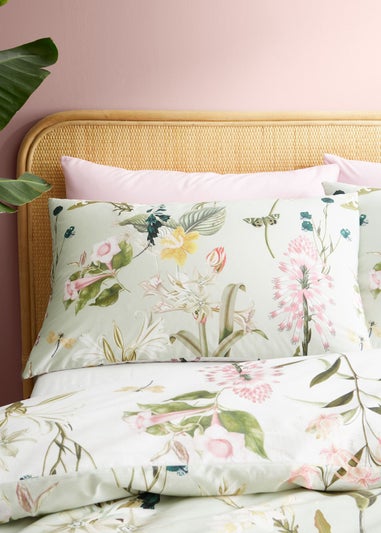 RHS Exotic Floral Cotton Reversible Duvet Cover Set