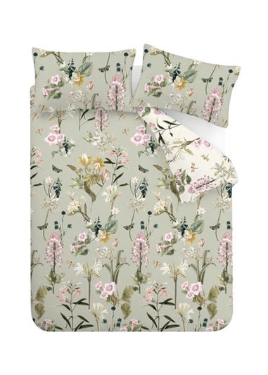 RHS Exotic Floral Cotton Reversible Duvet Cover Set