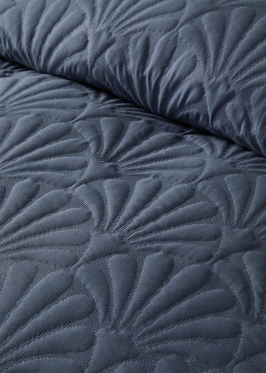 Serene Cavali Dark Blue Pinsonic Bedspread