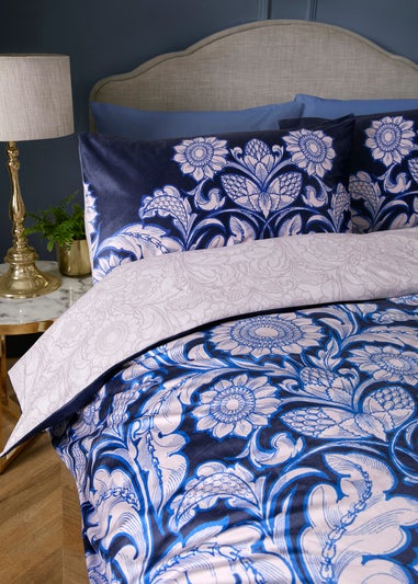 Laurence Llewelyn-Bowen Romilly Blue Jacquard Duvet Cover Set