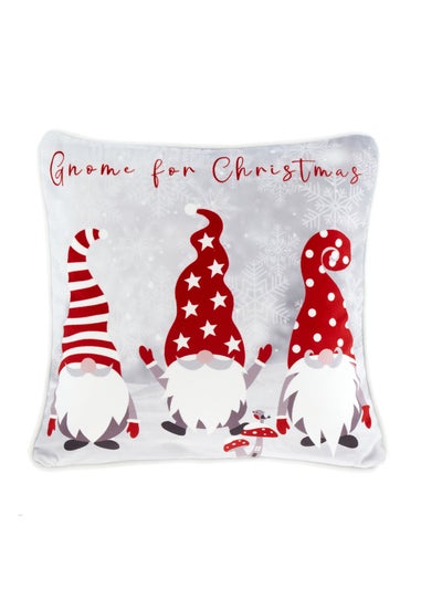 Fusion Festive Gonks Christmas Red Velvet Filled Cushion (43cm x 43cm)