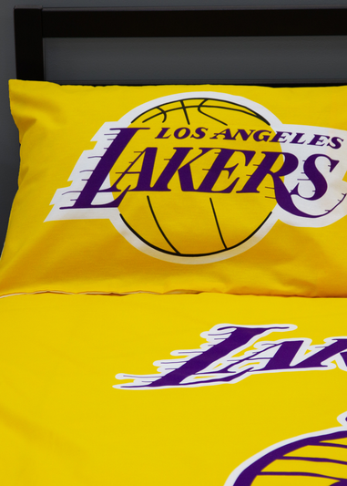 NBA Lakers Reversible Polycotton Duvet Cover Set