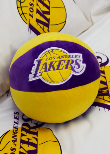 NBA Lakers Purple Basketball-Shaped Cushion