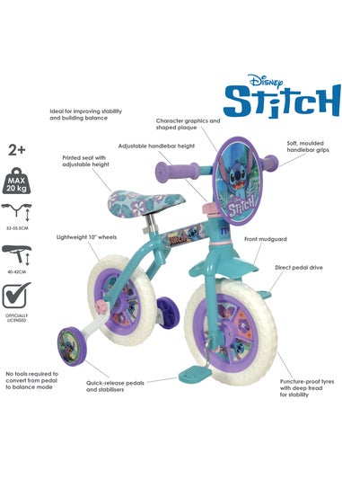 Disney Stitch 2in1 Training Bike (10")