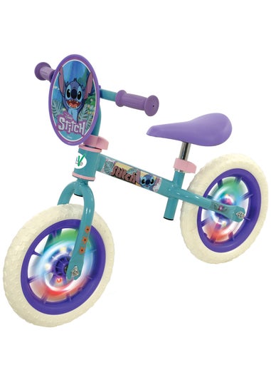 Disney Stitch Balance Bike with Light Up Wheels (12")