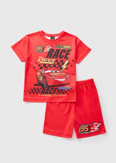 Cars Boys Red Top & Shorts Set (1-7yrs)