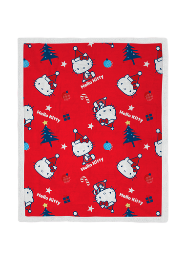 Hello Kitty Cutie Faux-Shearling Backed Fleece Throw (100x150cm)