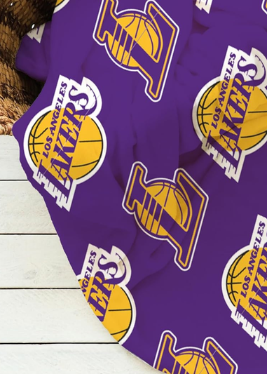 NBA Lakers Purple Flannel Fleece Blanket