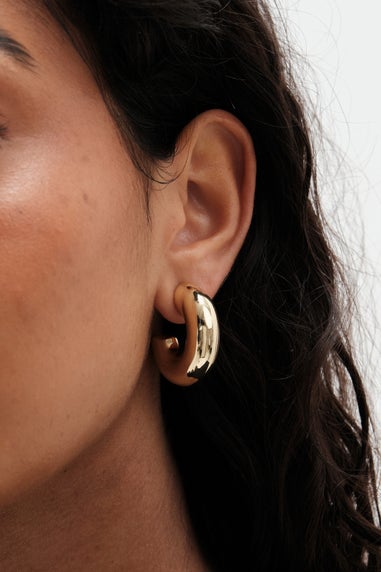 Mood Gold Recycled Chubby Hoop Earrings