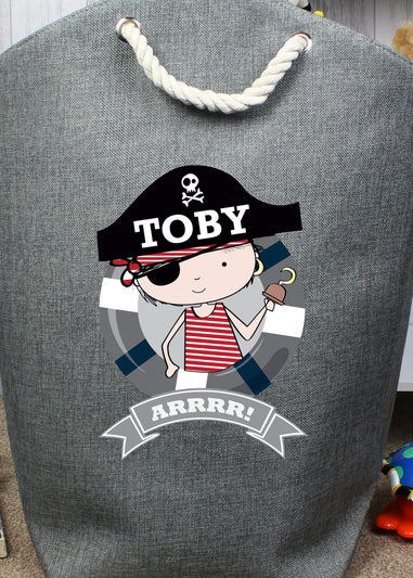 Personalised Memento Company Grey Pirate Storage Bag