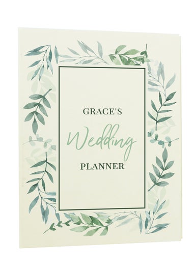 Personalised Memento Company Ivory Botanical Wedding Planner