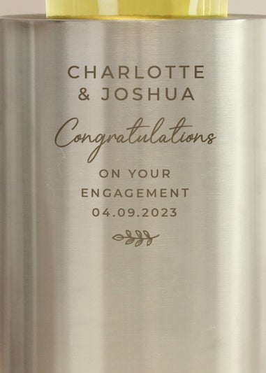 Personalised Memento Company Silver Free Text Wine Cooler