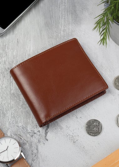 Personalised Memento Company Tan Leather Wallet