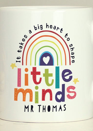 Personalised Memento Company White Shape Little Minds Mug