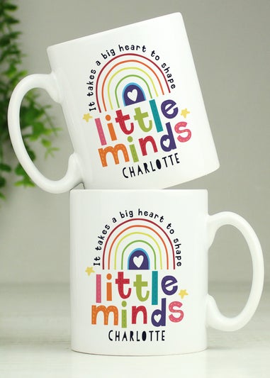 Personalised Memento Company White Shape Little Minds Mug