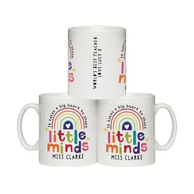 Personalised Memento Company White Shape Little Minds Mug