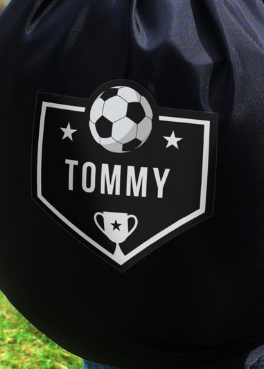 Personalised Memento Company Black Football Kit Bag