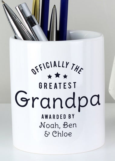 Personalised Memento Company White Officially The Greatest Ceramic Storage Pot