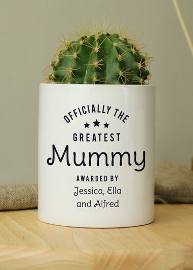 Personalised Memento Company White Officially The Greatest Ceramic Storage Pot