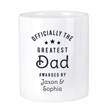 Personalised Memento Company White Officially The Greatest Ceramic Storage Pot