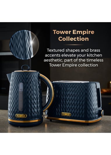 Tower Empire Blue 3KW Kettle  (1.7L)