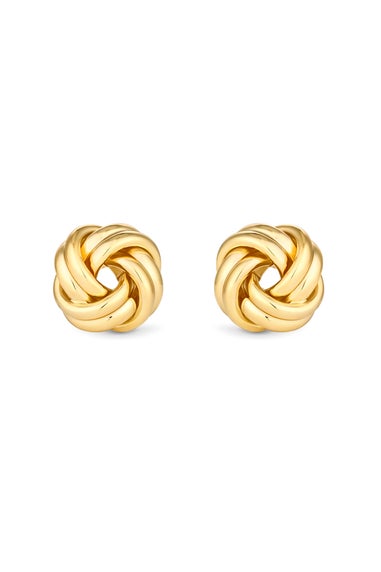 Jon Richard Gold Plated Knot Stud Earrings