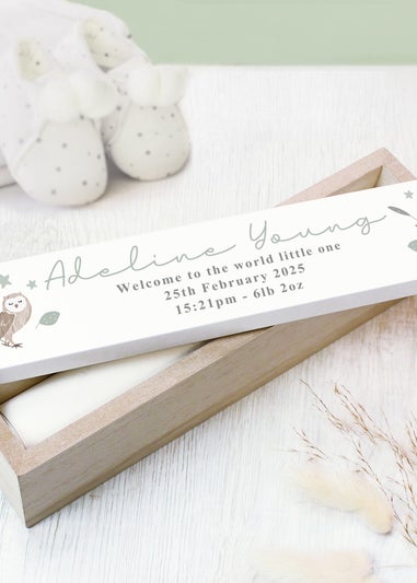 Personalised Memento Company Wood Woodland Animals Certificate Holder