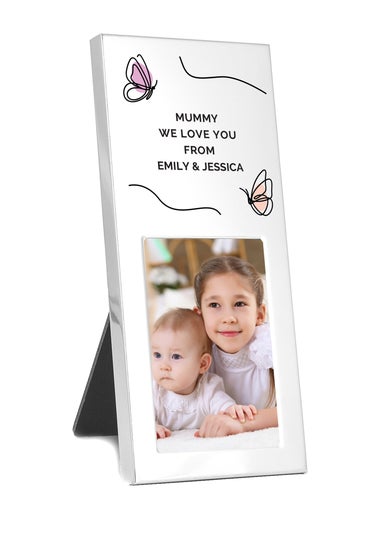 Personalised Memento Company Silver Butterfly 2x3 Photo Frame