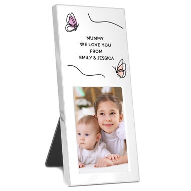 Personalised Memento Company Silver Butterfly 2x3 Photo Frame