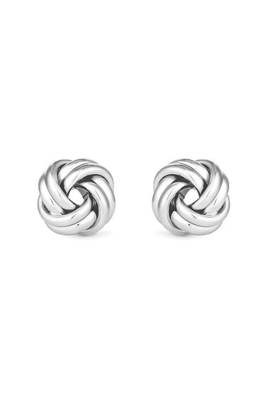 Jon Richard Silver Plated Knot Stud Earrings