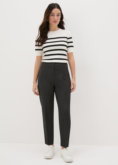 Et Vous Grey Tapered Trousers