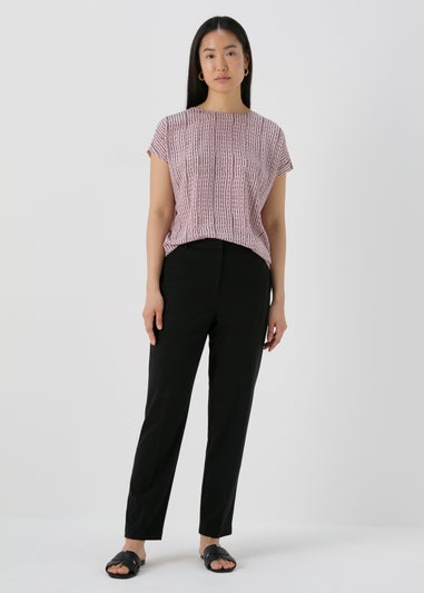 Et Vous Black Straight Leg Trousers